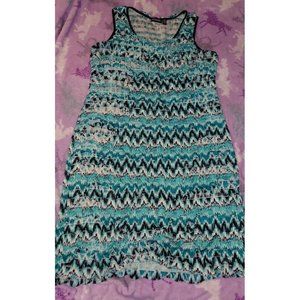 Notations Womens Large Ruffle Dress